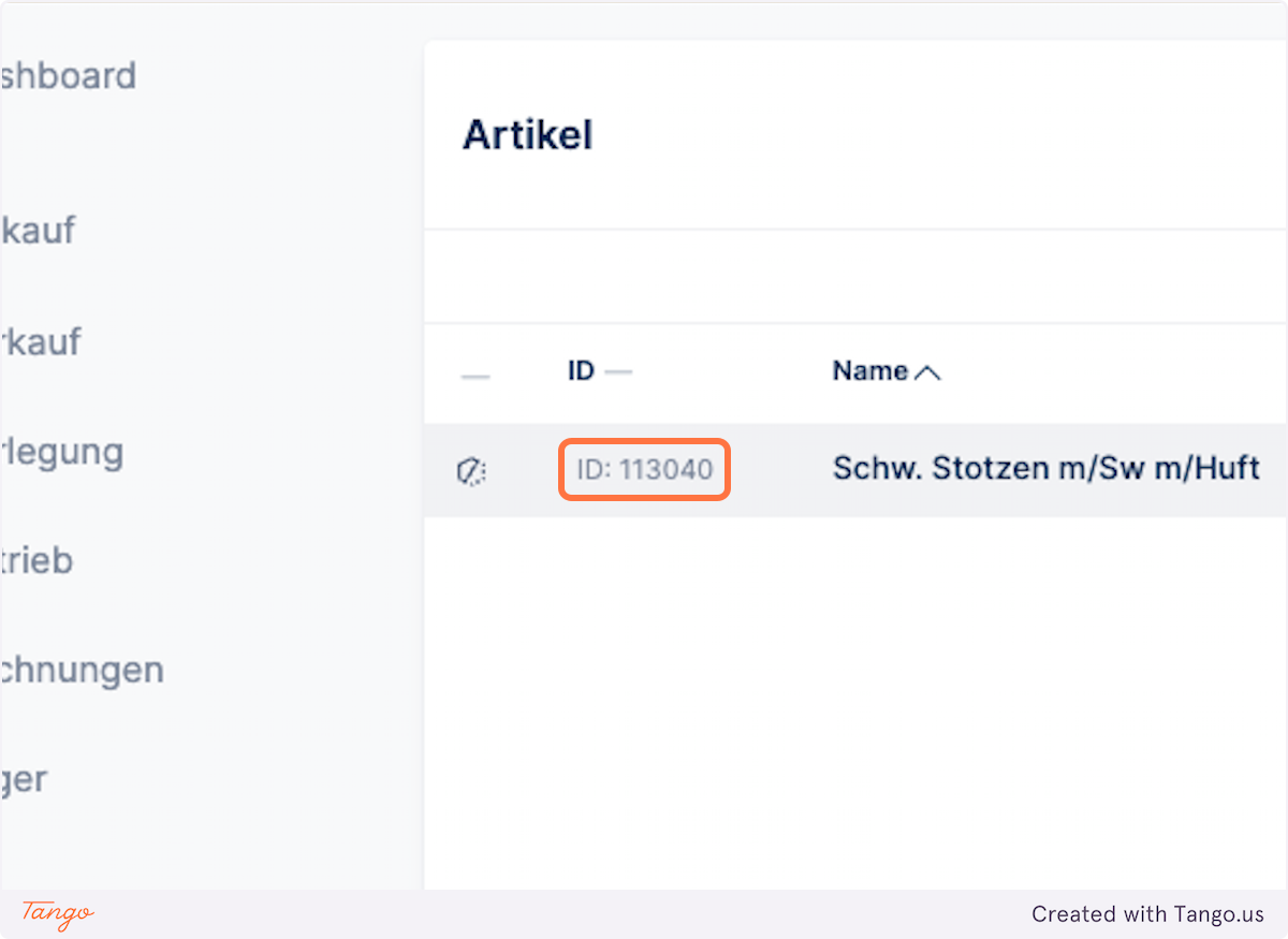 Detailansicht öffnen von Artikel ID 113040